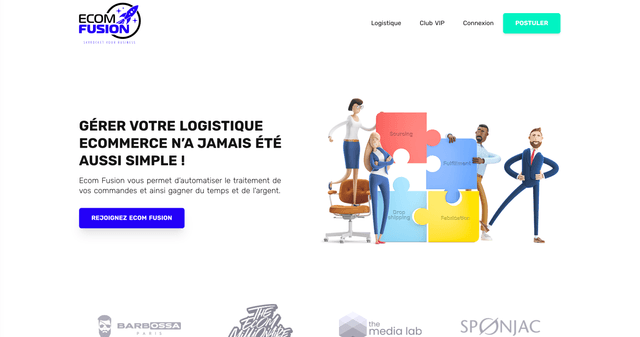 Screen shot of Ecom-Fusion